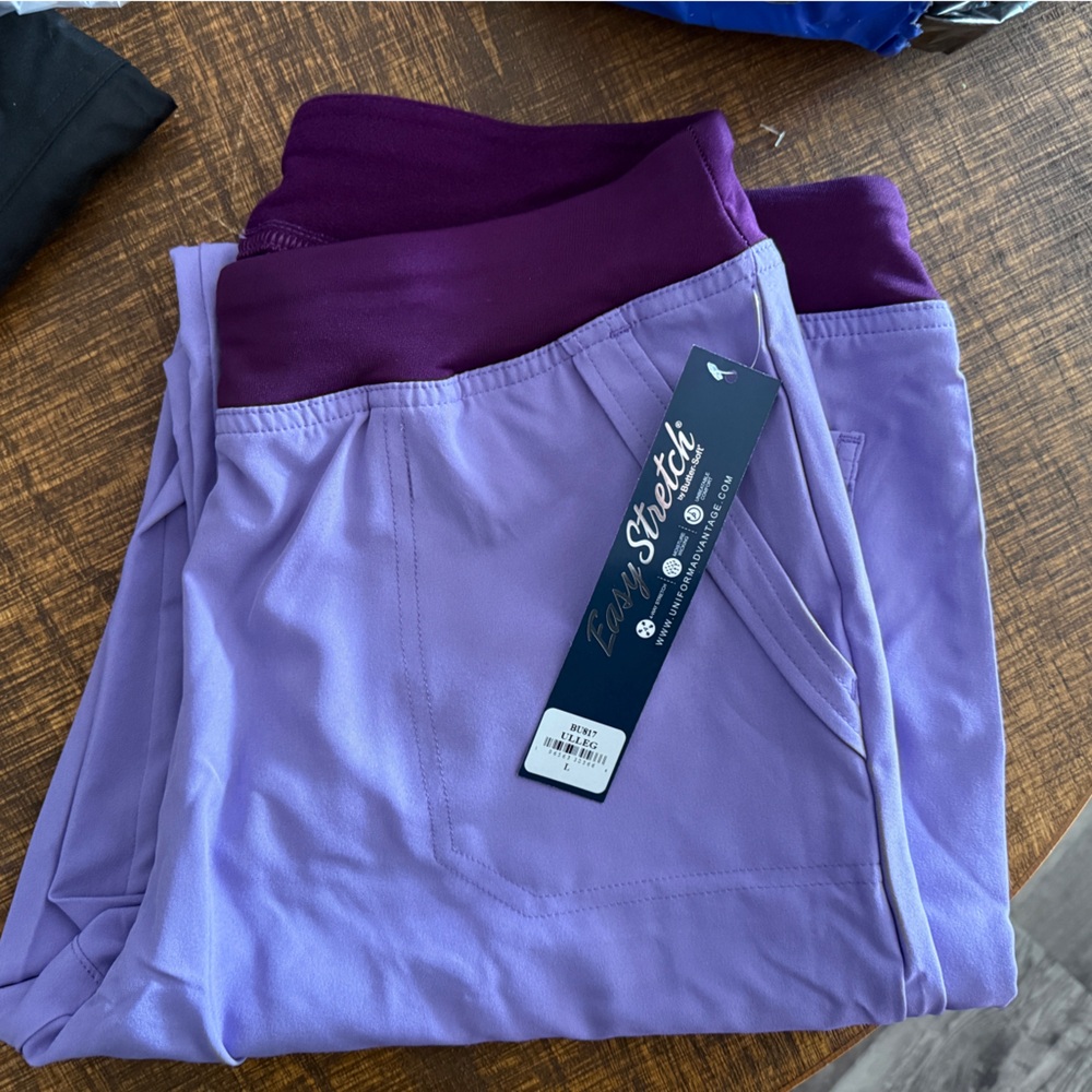 Uniform Advantage Easy Stretch Women's Pants - Purple and Lavender